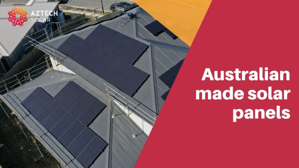 Australian made solar panels