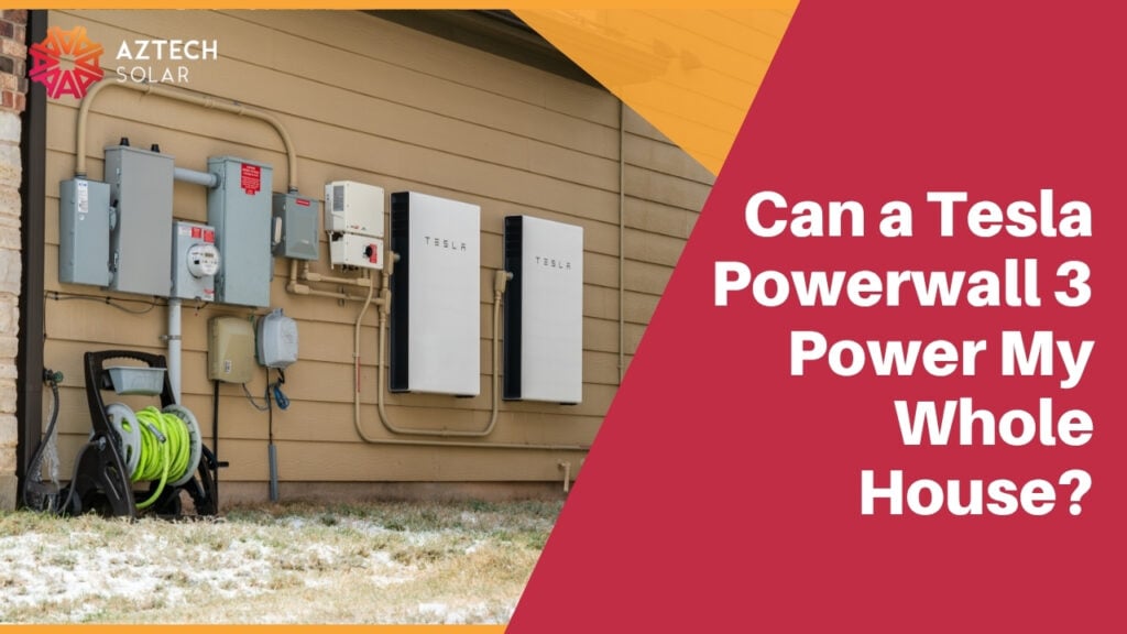 Two Tesla Powerwall units mounted on an exterior wall alongside electrical equipment