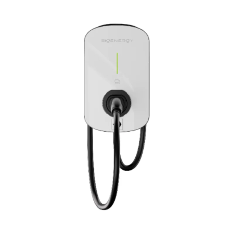 Sigen EV AC Charger, white wall charger with tethered cable
